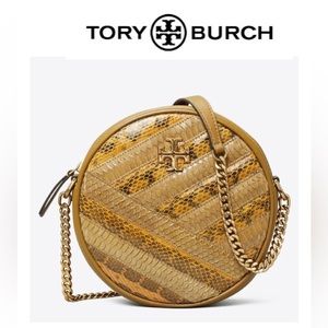 Tory Burch Kira Chevron Exotic Circle Bag